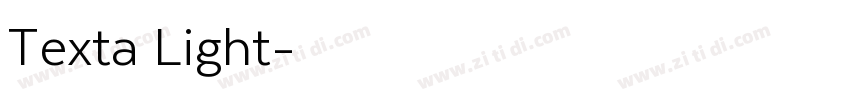 Texta Light字体转换